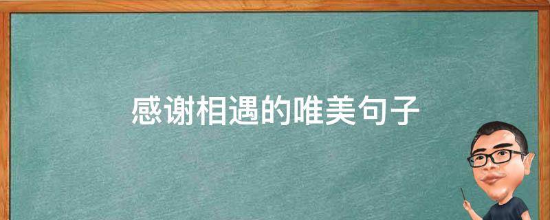 感谢相遇的唯美句子(相遇的句子唯美短句)